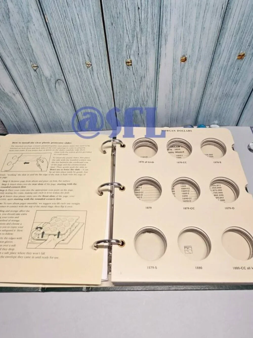 Littleton Morgan Dollars Album Blinder 1878-1891 LCA 8 With 35 Plastic Slides